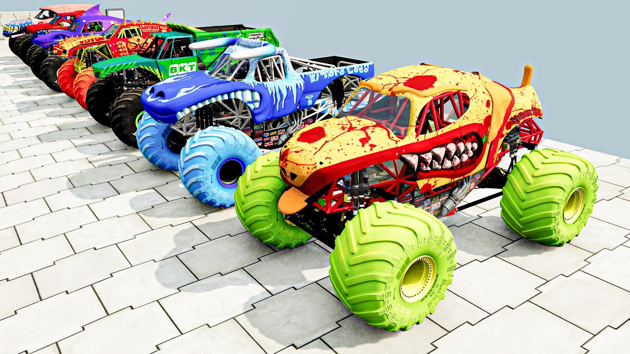 Monster Trucks JAM - Crashes and Saves | Top Monster Truck and Car Mods