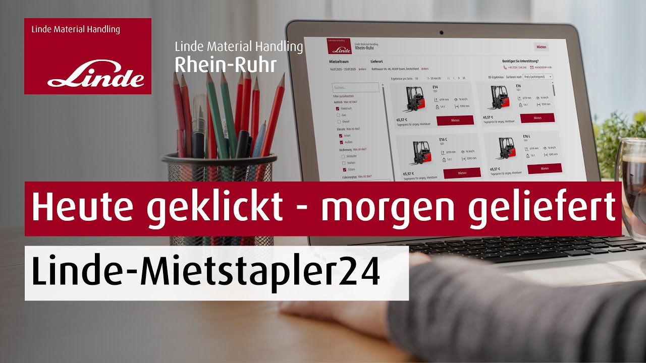 Gabelstapler einfach online mieten – linde-mietstapler24.de