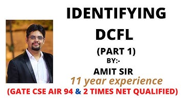Identifying DCFL part 1