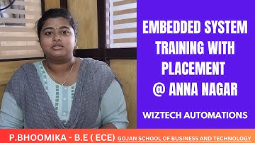 Embedded System Training Center in Chennai - Student Testimonial | Wiztech Automations - Anna Nagar