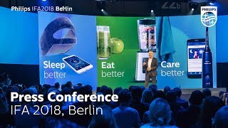 IFA 2018 Philips press conference