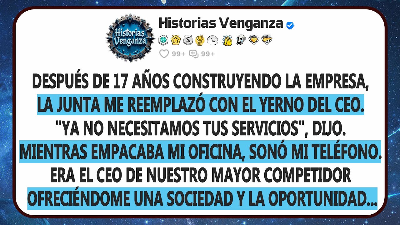 La junta me reemplazó con el yerno del CEO después de 17 años, y entonces sonó mi teléfono...