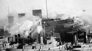 Burning of S.S. Normandie 1942