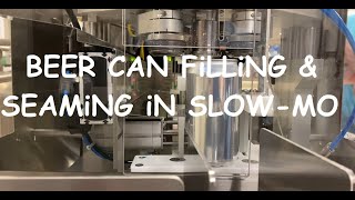 Beer Packaging Magic: Slow Motion Beer Can Filling and Seaming