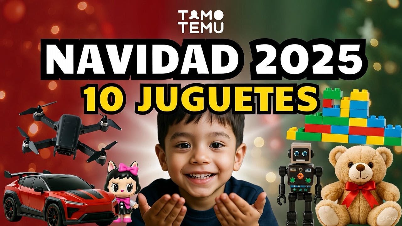 🎄 NAVIDAD 2025: Top 10 JUGUETES TEMU Niños! RC y Drones 🚗✨