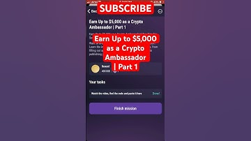 Earn Up to $5,000 as a Crypto Ambassador | Part 1 | Tapswap new cod #tapswapcode