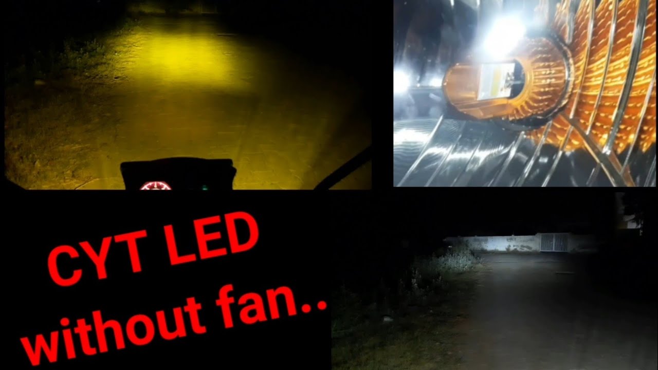 CYT Led bulb for all Bikes | without fan LED | Yellow / white light
