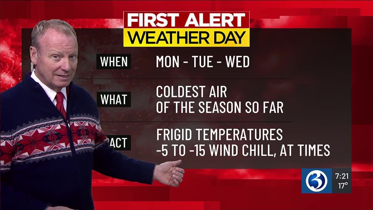 FORECAST: First Alert Weather Days for coldest air of the season - YouTube