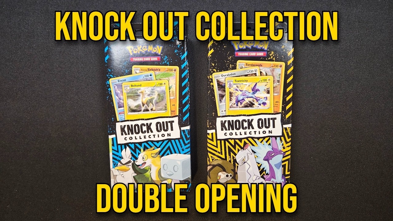 Double Pokemon Knock Out Collection Opening (Yellow + Blue) - YouTube