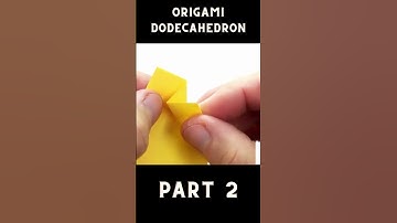 Origami Dodecahedron Tutorial 🌟 How to Fold a Stunning 12-Sided Paper Polyhedron Part 2