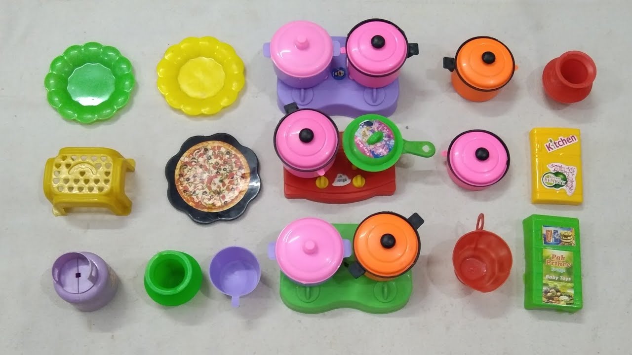 Kitchen Set Toy ReviewUnboxing Miniature Plastic Kitchen Collection