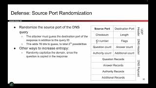 [Networking5, Video 16] Kaminsky Attack Defenses
