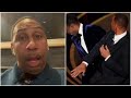 Stephen A Smith Reacts to Will Smith Slapping Chris Rock at the Oscar's! ESPN