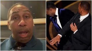 Stephen A Smith Reacts to Will Smith Slapping Chris Rock at the Oscar's! ESPN