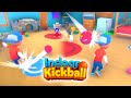 Indoor kickball game is actually amazing