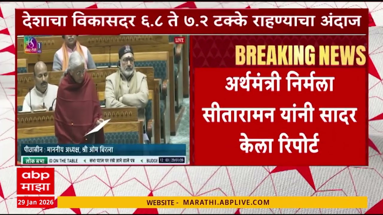 Nirmala Sitharaman on budget : अर्थमंत्री निर्मला सीतारामन यांनी सादर केला रिपोर्ट