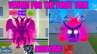 I Tried Venom For The First Time And Mastered It Blox Fruits