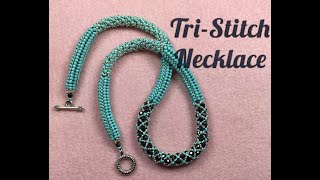 Tri Stitch Necklace Tutorial