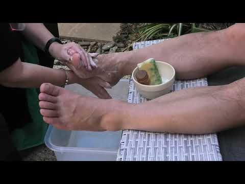 ASMR Personal Attention Foot Cleanse Outdoor Nature Water Sounds 