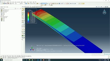 Part-II Cantilever beam with udl in Abaqus| 3-D cantilever beam with udl load in Abaqus