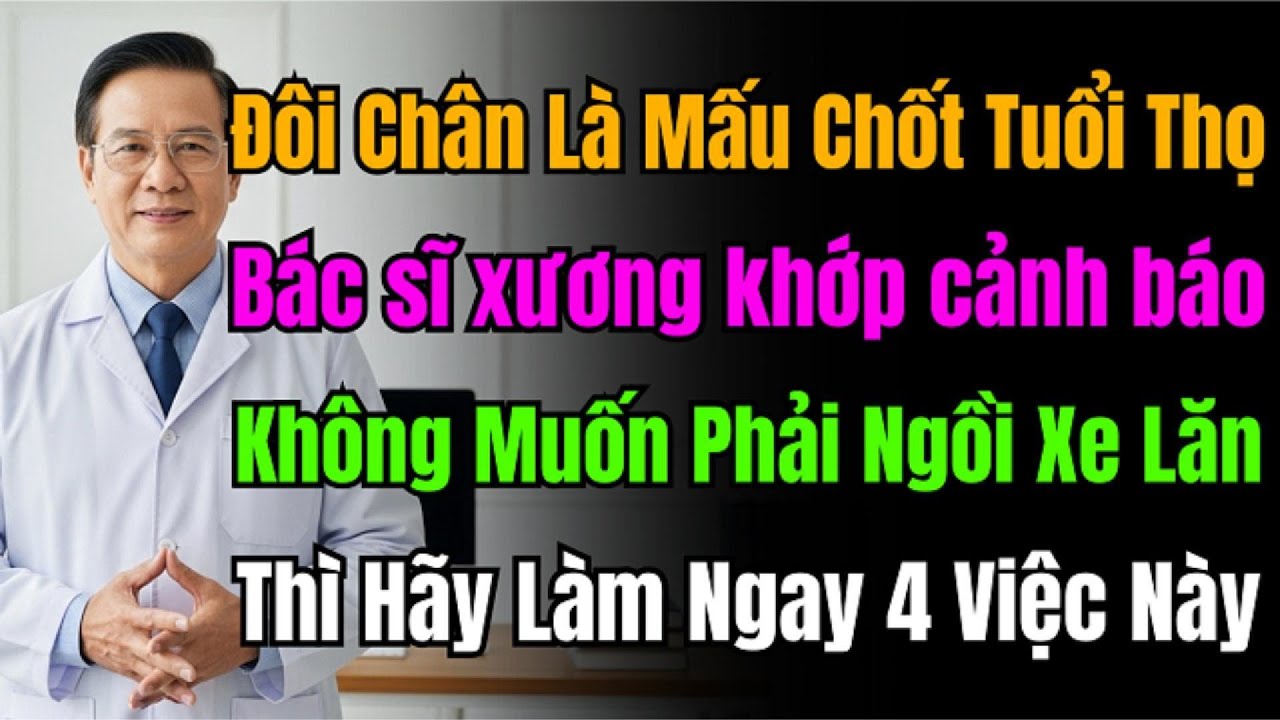 Bác Sĩ 78 Tuổi: 4 Thói Quen Cho Đôi Chân Khỏe, Giúp Bạn 90 Tuổi Vẫn Đi Lại Tự Do, Tránh Ngồi Xe Lăn.