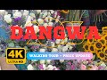 Dangwa biggest flower market in manila  walking tour 4k