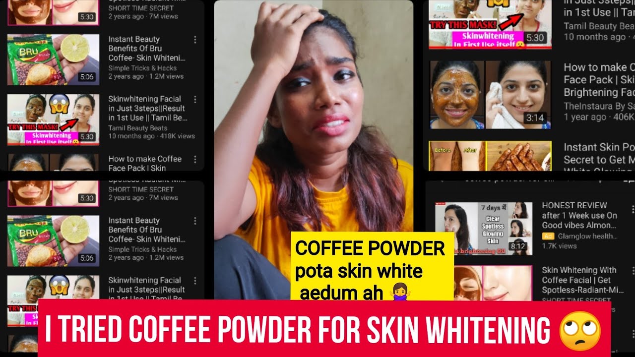 Coffee powder for skin whitening Is it true ? YouTube