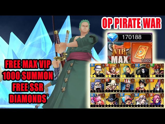 Anime Pirate - One Piece Hack Sever] Free Vip 10, Lv up to 100; 1,000,000  Gold, Free Outfit 8 Stars 