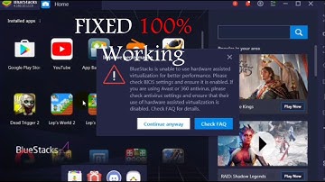BlueStacks Not Working | BlueStacks is Unable To Use Hardware Assisted Virtualization