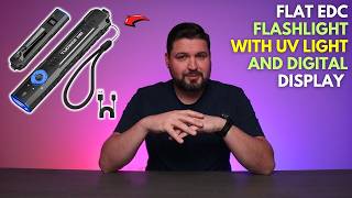 Flat EDC Flashlight with UV Light and Digital Display screenshot 4