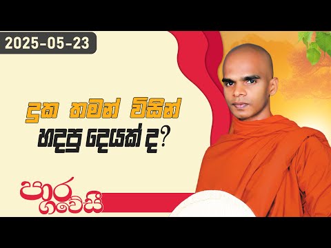 දුක තමන් විසින් හදපු දෙයක් ද? | පාර ගවේසී දේශනා මාලාව | 2025.05.23