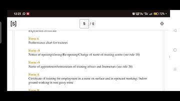 Mine Vocational Training Rules, 1966 – Forms and Schedules Explained