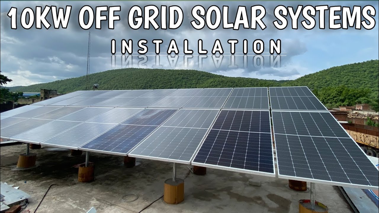 10kw solar system || 10kw off grid solar plant installation 💵 plant ...