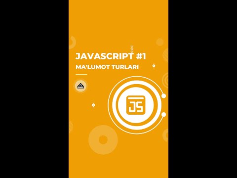 💻 Javascriptdagi ma'lumot