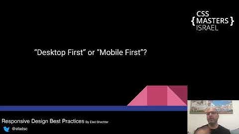 Responsive Design Best Practices (Hebrew) - by Elad Shechter