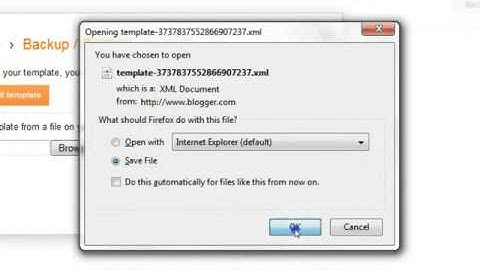 How To Save Or Back Up A Blogger Template Using The New Dashboard