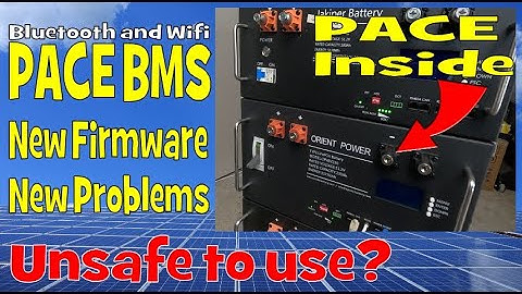 New Bluetooth/Wifi PACE BMS tested with new firmware. Worse than before?