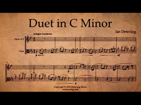 Duet for Horn and Viola in C Minor