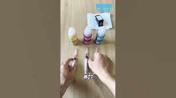 Bơm mực màu 746 và xử lý lỗi in không được, bị kẻ sọc, bị nhòe màu cho máy in Canon