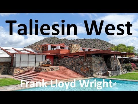 Видео: Фрэнк Ллойд Райт и Талиесин Уэст в Скоттсдейле, Аризона