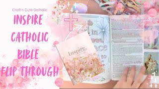 INSPIRE Catholic Bible - Flip through #biblejournaling #catholicbible #jesus #craft #bible