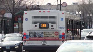 (Retired) Riding CTA NFI D40LF #1872 on Route 155 (Devon) from Devon/Lakewood to Devon/Clark!