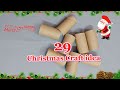 29 Christmas decoration idea with Empty rolls at home | Best Out of waste Christmas craft idea🎄138