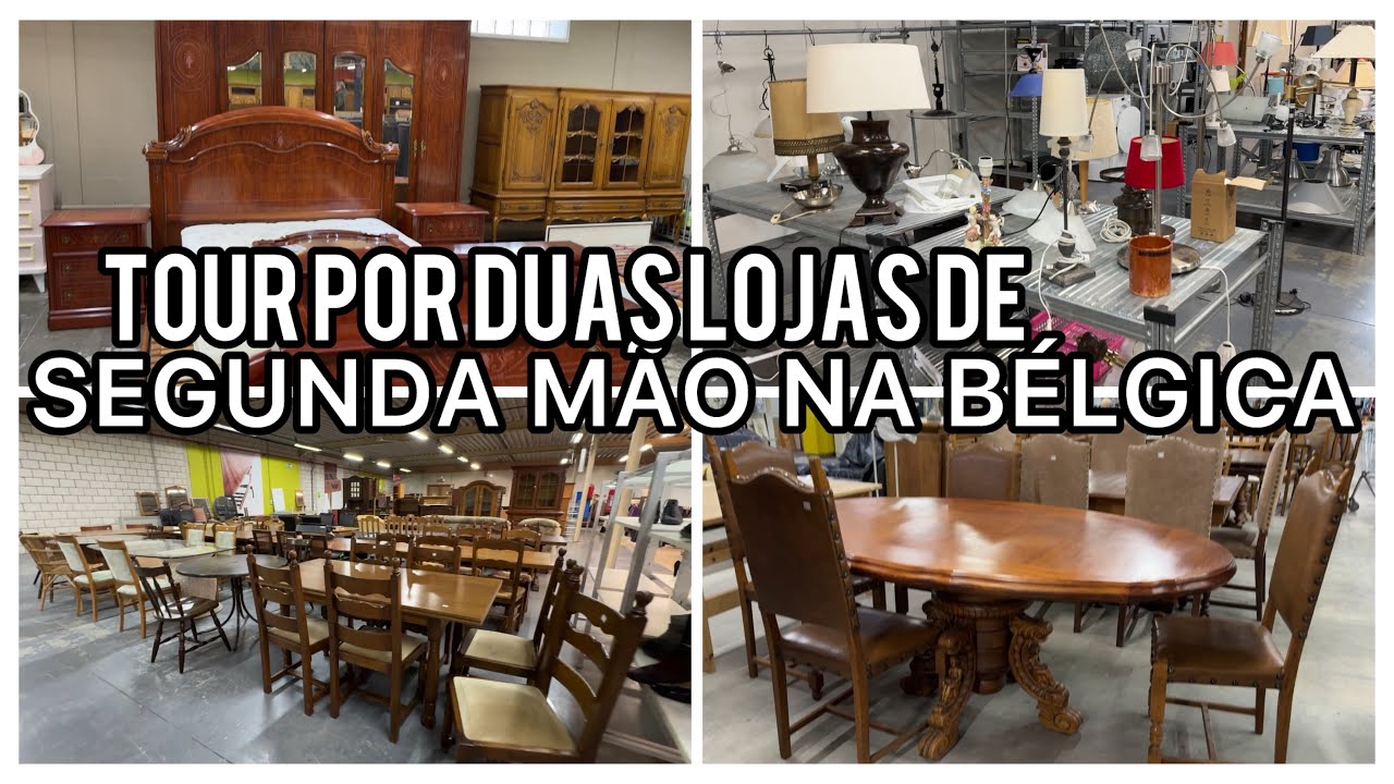 Tour por duas lojas de segunda mão na Bélgica é o que comprei 
