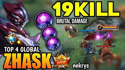 ZHASK BEST BUILD 2023 | TOP GLOBAL ZHASK GAMEPLAY | MOBILE LEGENDS