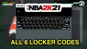 ALL 6 ACTIVE LOCKER CODES IN NBA 2K21 MY TEAM | ACTIVE LOCKER CODES