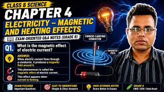 Class 8 Science Chapter 4: Electricity – Magnetic and Heating Effects | Important Q&amp;A Notes 💡