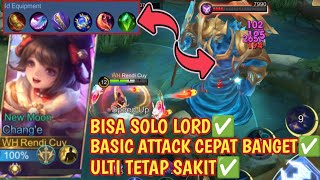 CHANG'E SEMI MM OP BANGET! BASIC ATTACK KENCENG & DAMAGE ULTI SAKIT! BUILD CHANG'E MARKSMAN TERSAKIT