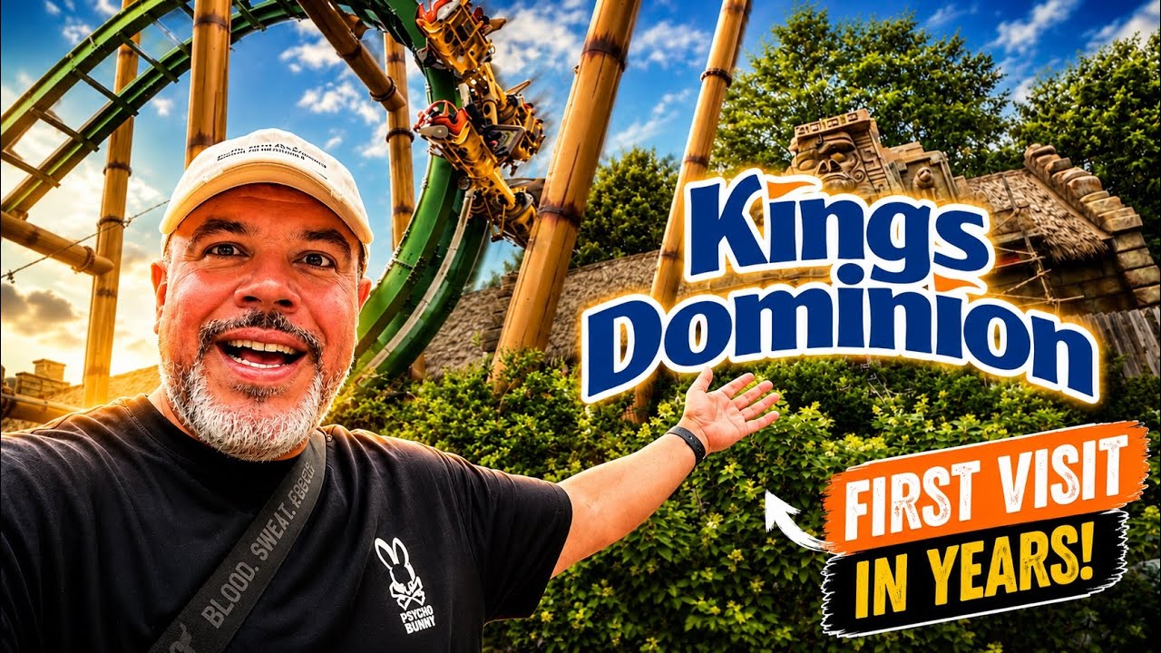 Our First Visit to Kings Dominion in YEARS | Coaster POVs and More!