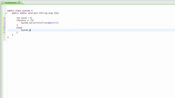 Tutorial Java - 8 - If e Else (Em Português).mov